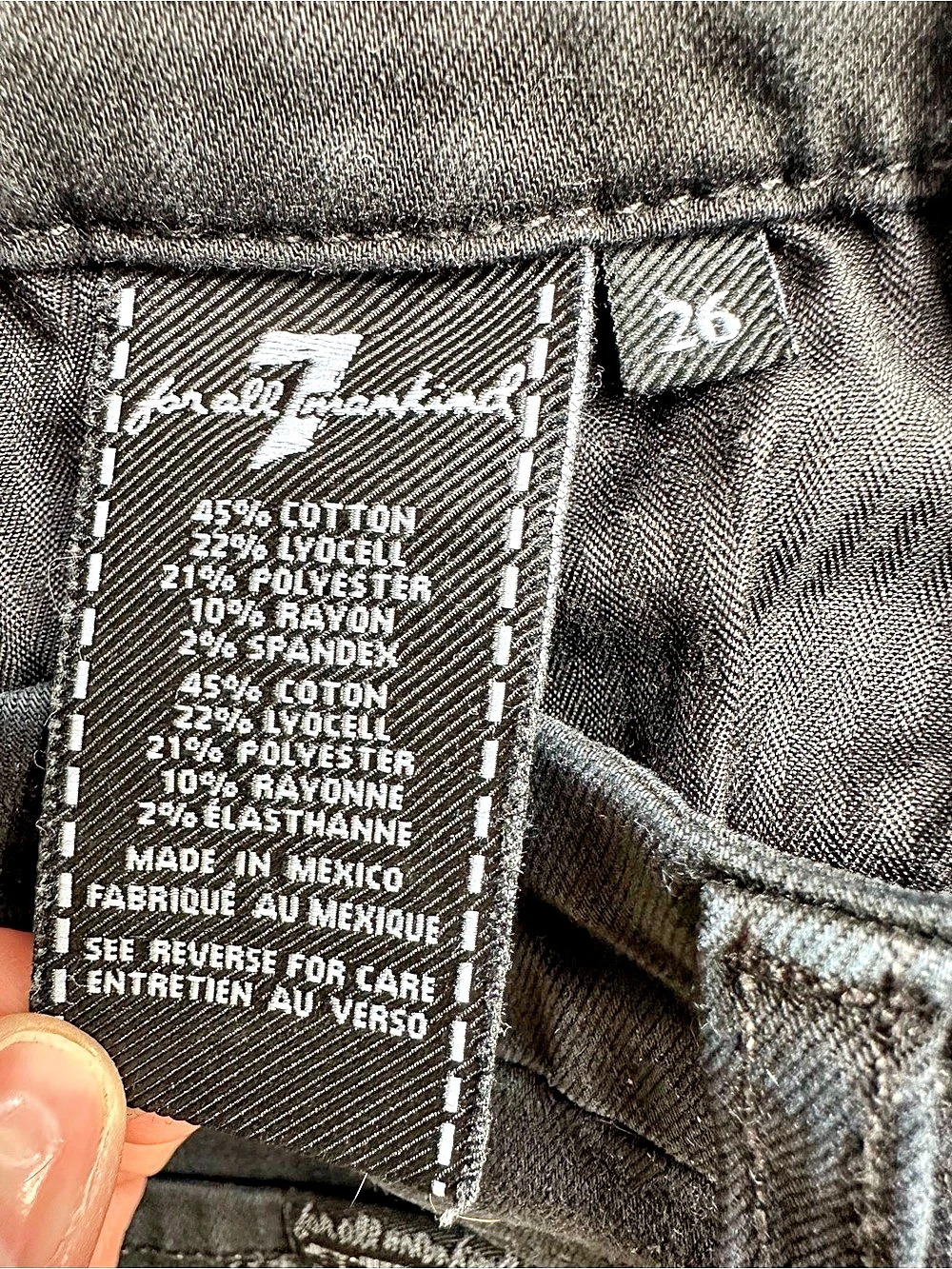 7 For All Mankind The Ankle Skinny Jeans 26 - Picture 4 of 5